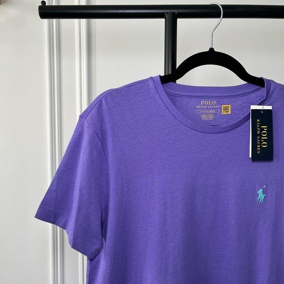 MEN’S Polo Light Purple Small Pony T-Shirt - Picture 1 of 6